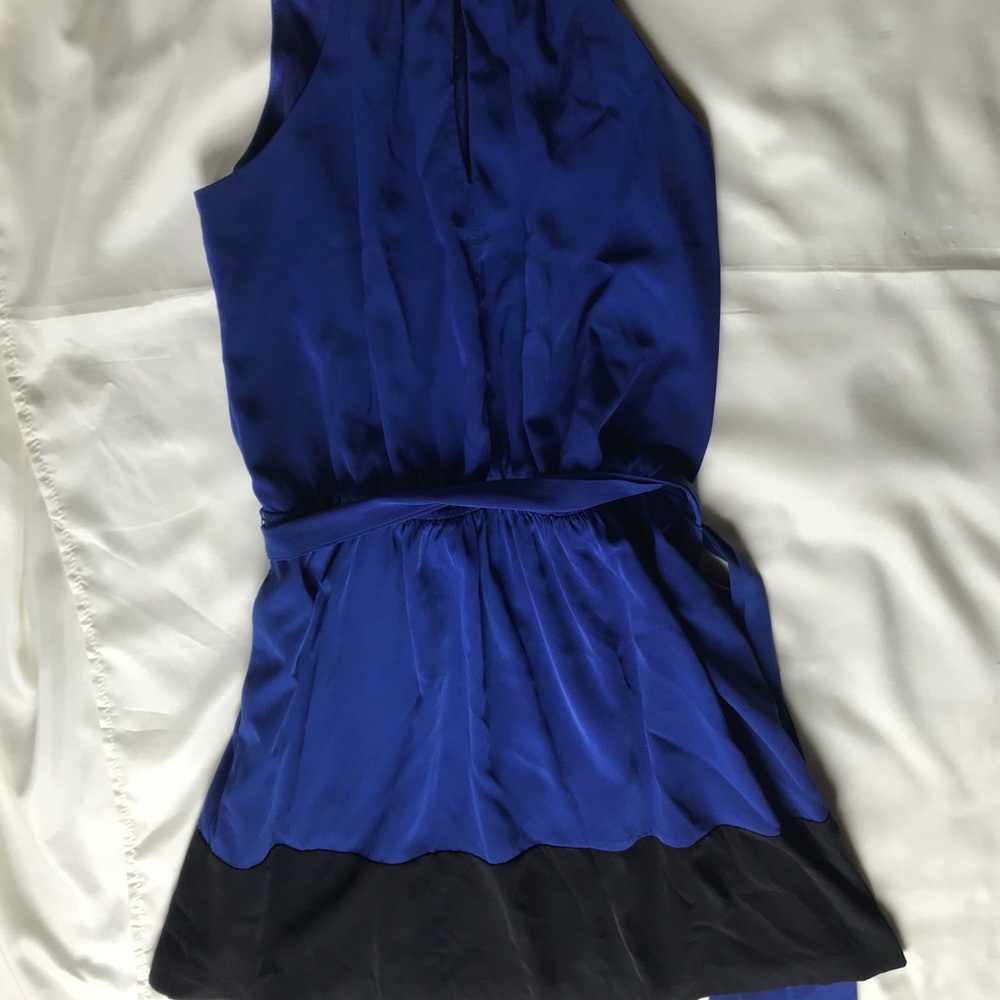 Express Blue and Black Dress Going out/ Casual